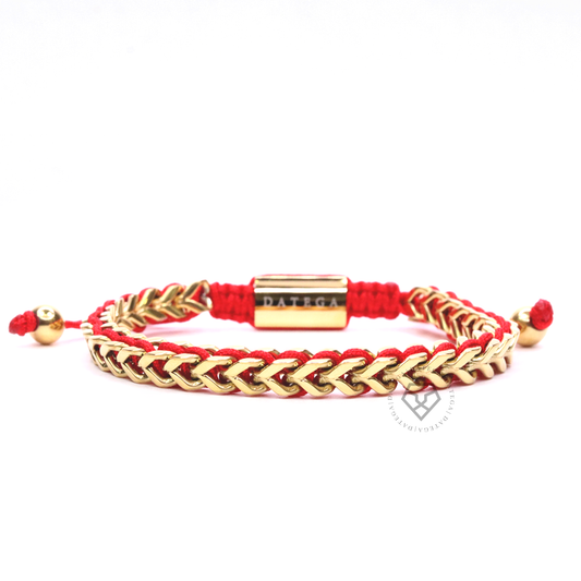 Spiked Yellow Gold & Red