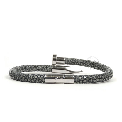 Nail White Gold Gray Stingray