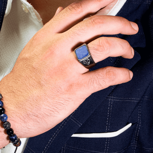 Ruthenium & Lapis Lazuli Genesis Ring