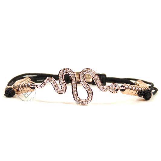 Rose Gold CZ Snake