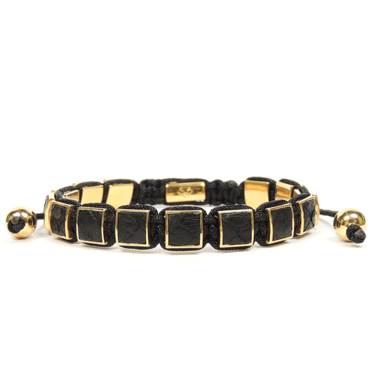 Square Yellow Gold Black Python