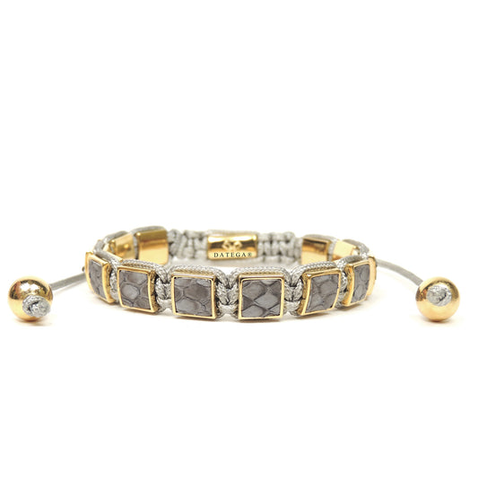 Square Yellow Gold Gray Python