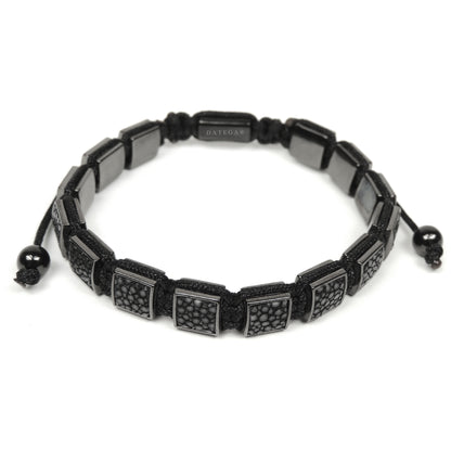 Square Ruthenium Black Stingray