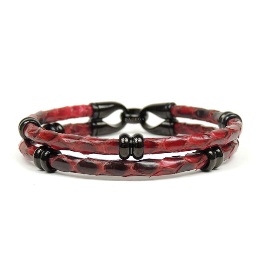 Rings Ruthenium Double Rope Red Python