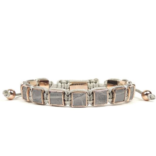 Square Rose Gold Gray Croco