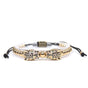 Twin Jaguars Yellow Gold Black Cz