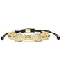 Twin Jaguars Yellow Gold Clear Cz