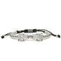 Twin Jaguars White Gold Clear Cz