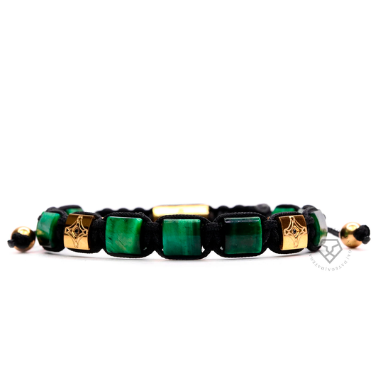 Green Tiger Eye Star Bracelet