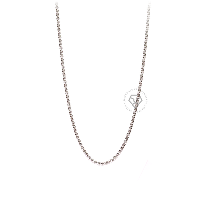 Clamp Chain White Gold - 3 mm