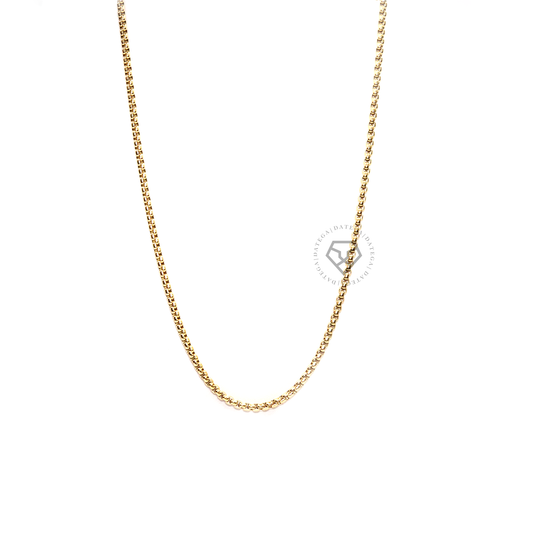 Clamp Chain Yellow Gold - 3 mm