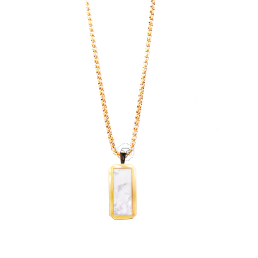 Roman Sleek Gold & Howlite