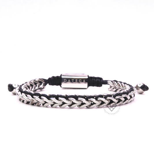 Spiked White Gold & Black