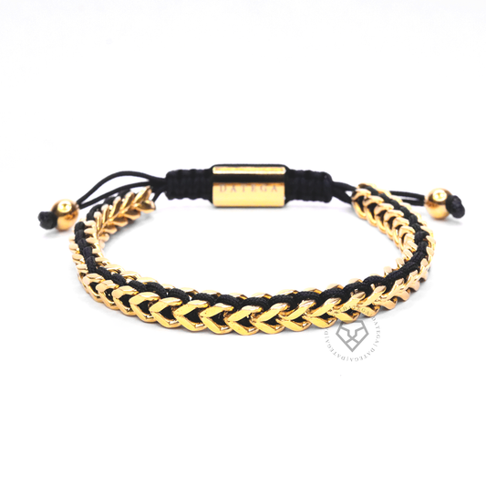 Spiked Yellow Gold & Black