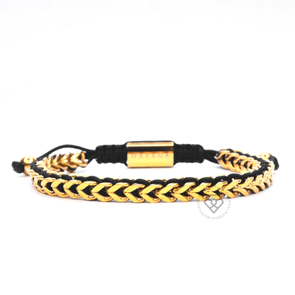Spiked Yellow Gold & Black