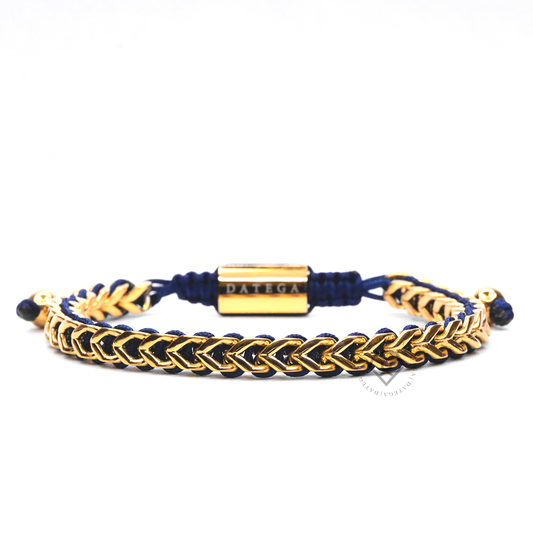Spiked Yellow Gold & Blue