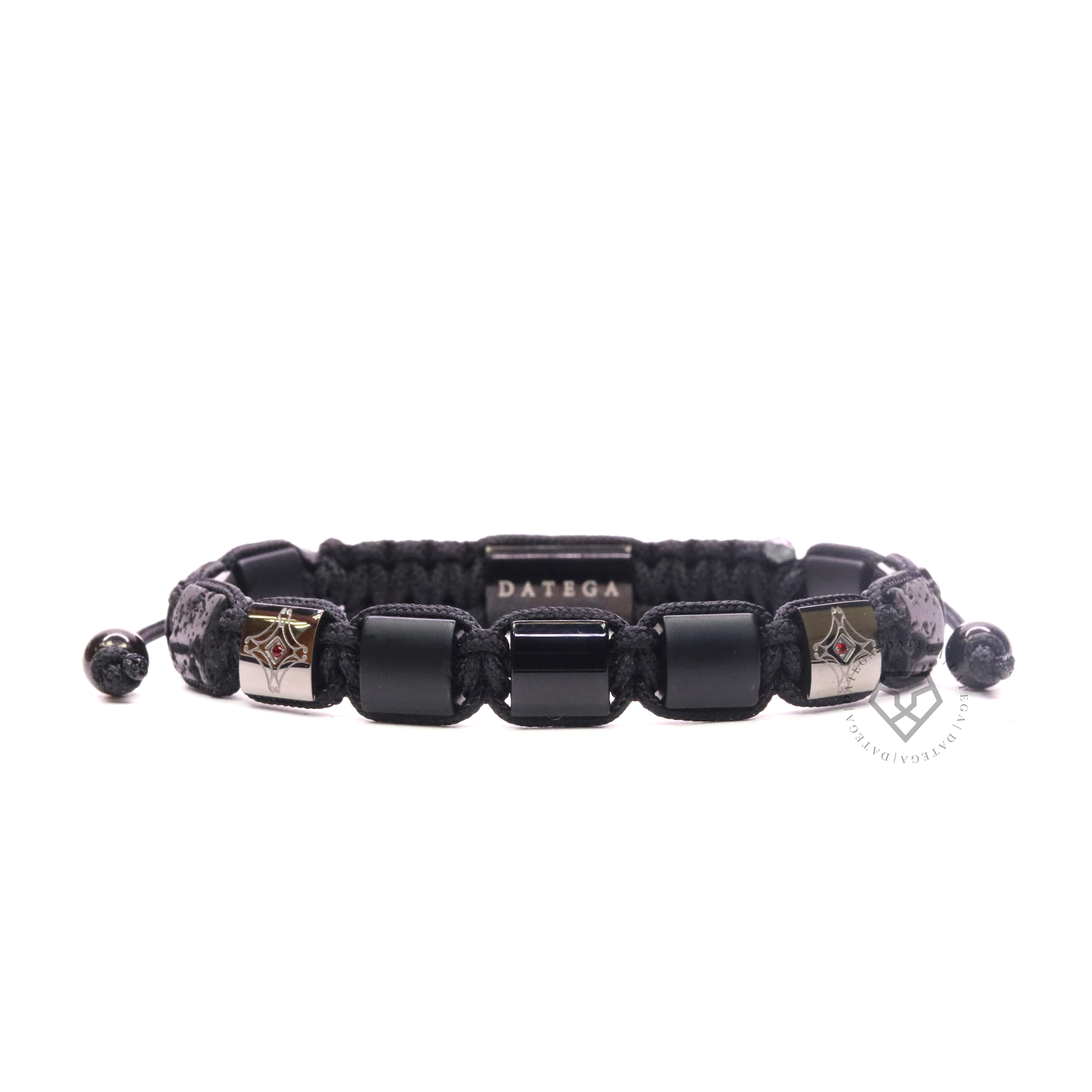 Onyx, Lava & Black Star Bracelet