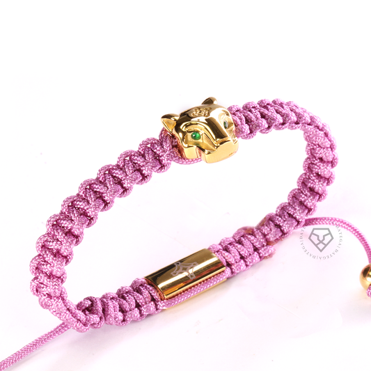 Grand Jaguar Yellow Gold & Lilac Rope