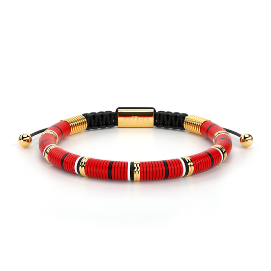 Havana Red & Yellow Gold Bracelet