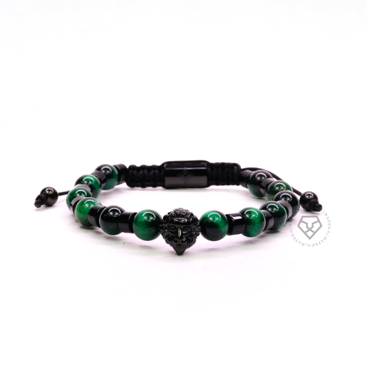 Lion Ruthenium & Green Tiger Eye