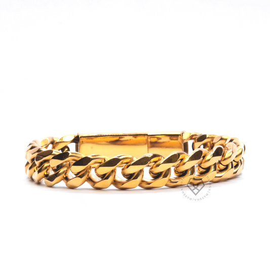 Lock Yellow Gold Chain Bracelet