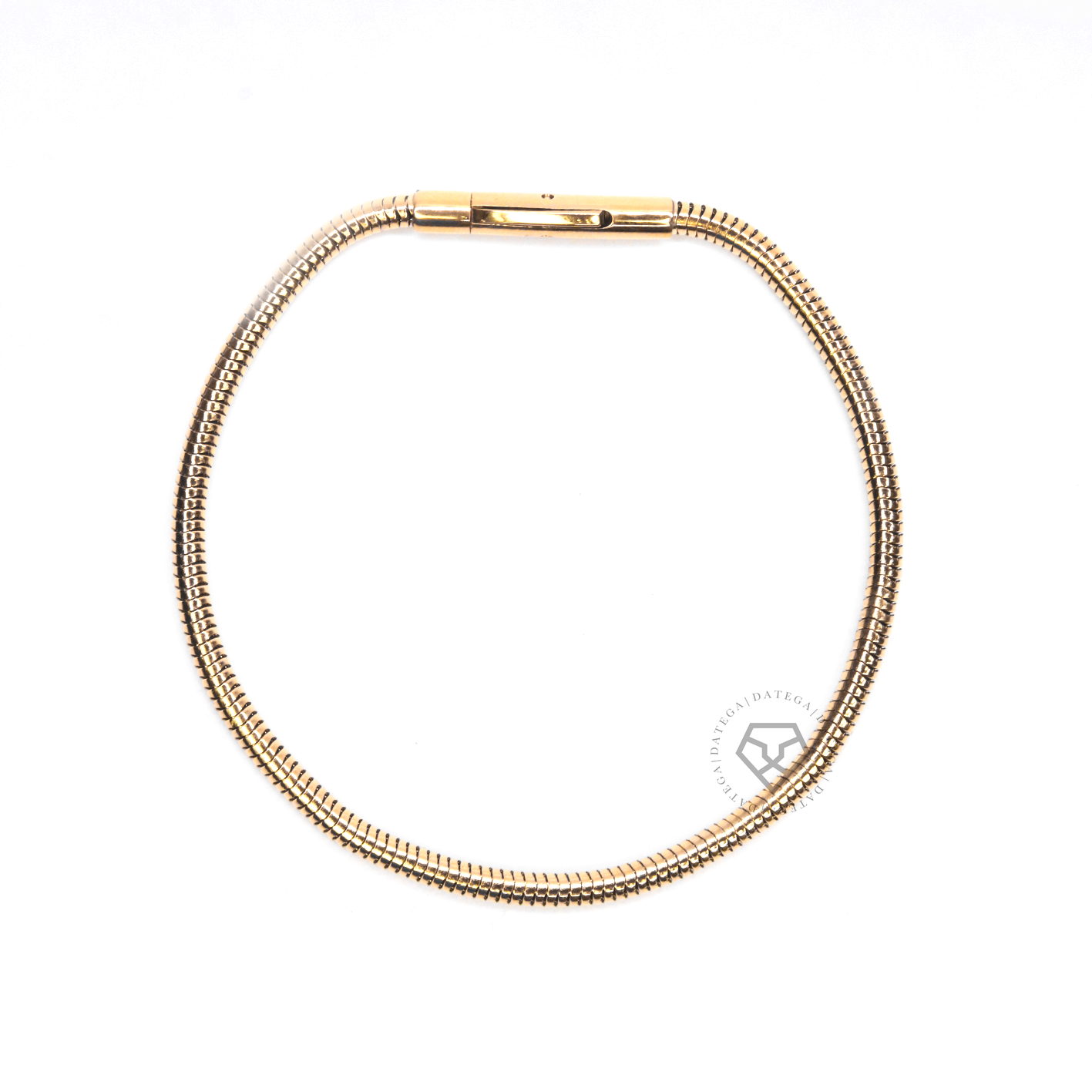 Gold Round Snake Chain Bracelet