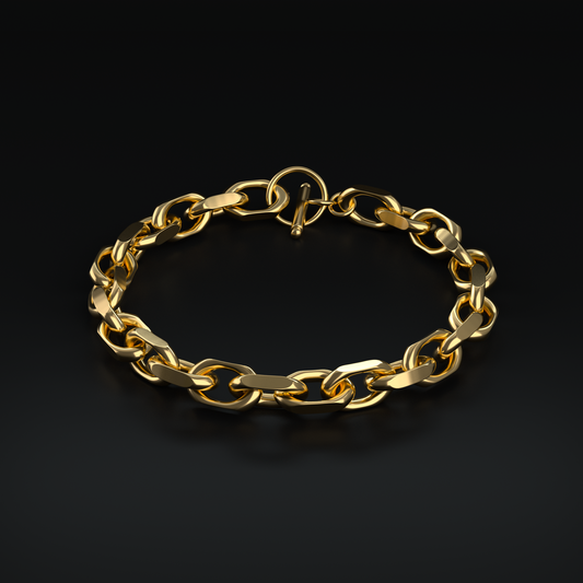 Brooklyn Linked Chain Yellow Gold