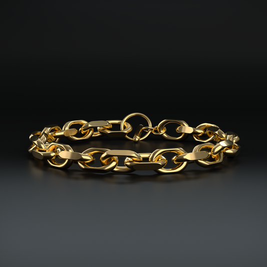 Brooklyn Linked Chain Yellow Gold